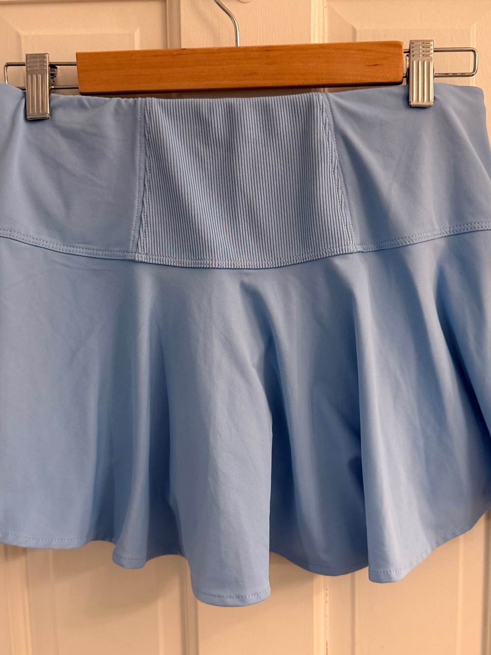 Lucky in Love light blue women’s tennis skirt